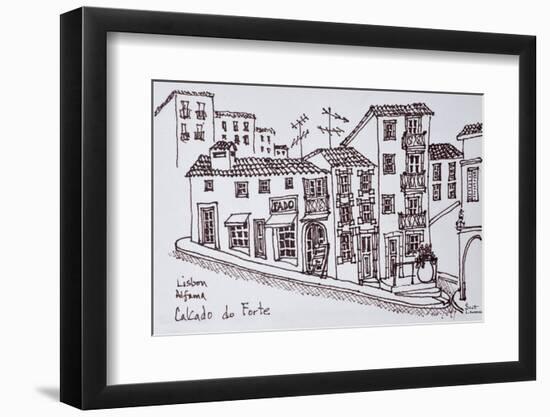 Calcada do Forte, Alfama, Lisbon, Portugal-Richard Lawrence-Framed Photographic Print