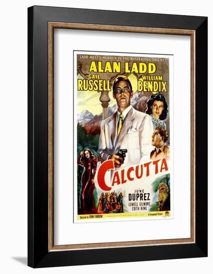 Calcutta, Alan Ladd, Gail Russell, William Bendix, June Duprez, 1947-null-Framed Photo