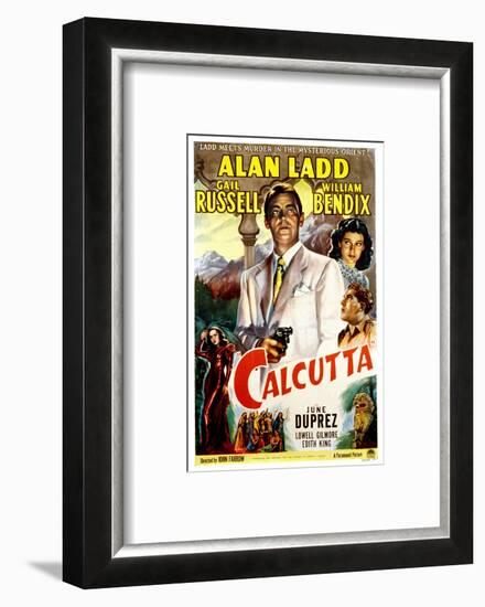 Calcutta, Alan Ladd, Gail Russell, William Bendix, June Duprez, 1947-null-Framed Photo