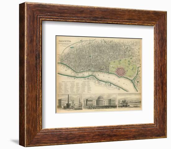 Calcutta, India, c.1842-null-Framed Art Print