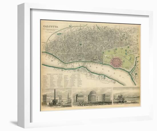 Calcutta, India, c.1842-null-Framed Art Print