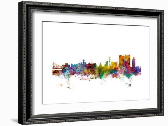 Calcutta (Kolkata) India Skyline-Michael Tompsett-Framed Art Print