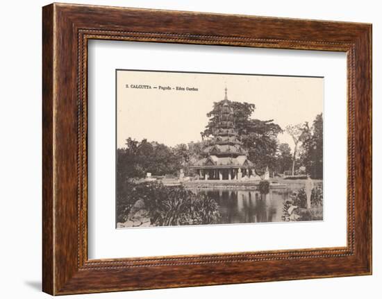 'Calcutta - Pagoda - Eden Garden', c1900-Unknown-Framed Photographic Print