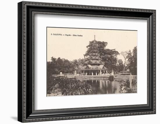 'Calcutta - Pagoda - Eden Garden', c1900-Unknown-Framed Photographic Print