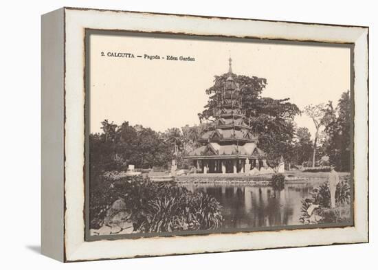 'Calcutta - Pagoda - Eden Garden', c1900-Unknown-Framed Premier Image Canvas