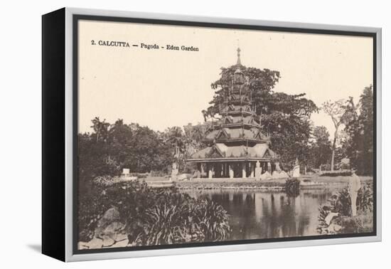 'Calcutta - Pagoda - Eden Garden', c1900-Unknown-Framed Premier Image Canvas