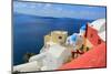 Caldera, Oia, Santorini, Greece-Elenarts-Mounted Photographic Print