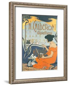 Calderoni Gioielliere 1898-Adolfo Hohenstein-Framed Art Print