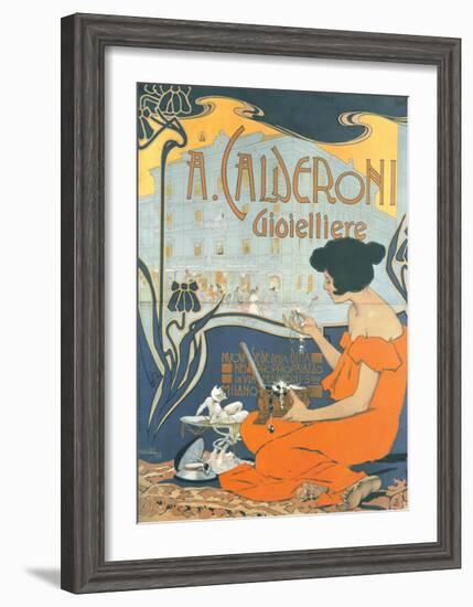 Calderoni Gioielliere 1898-Adolfo Hohenstein-Framed Art Print