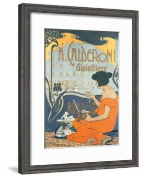 Calderoni Gioielliere 1898-Adolfo Hohenstein-Framed Art Print
