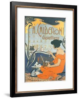 Calderoni Gioielliere 1898-Adolfo Hohenstein-Framed Art Print