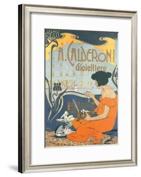 Calderoni Gioielliere 1898-Adolfo Hohenstein-Framed Art Print