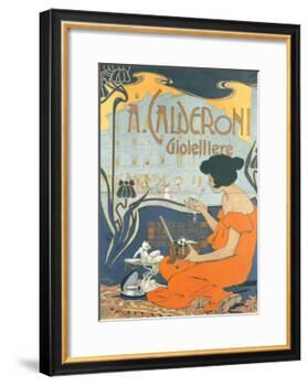 Calderoni Gioielliere 1898-Adolfo Hohenstein-Framed Art Print