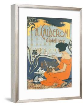 Calderoni Gioielliere 1898-Adolfo Hohenstein-Framed Art Print
