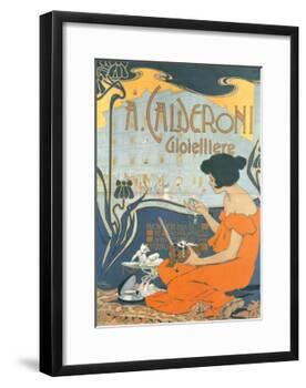Calderoni Gioielliere 1898-Adolfo Hohenstein-Framed Art Print