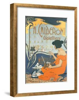 Calderoni Gioielliere 1898-Adolfo Hohenstein-Framed Art Print