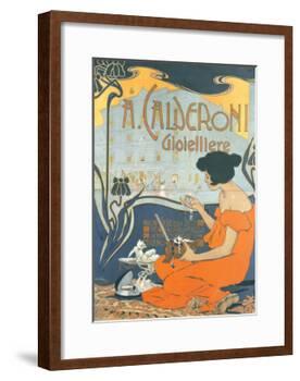 Calderoni Gioielliere 1898-Adolfo Hohenstein-Framed Art Print