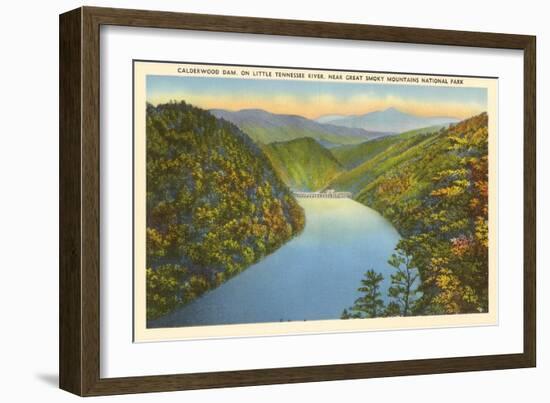 Calderwood Dam, Great Smoky Mountains-null-Framed Art Print