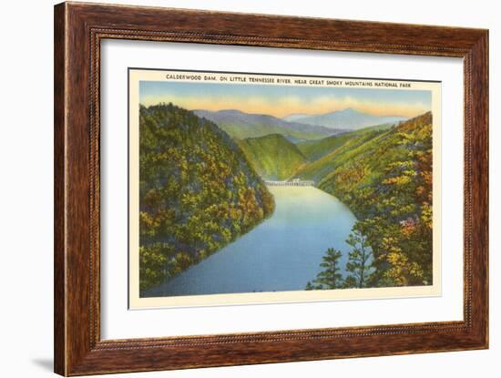 Calderwood Dam, Great Smoky Mountains-null-Framed Art Print