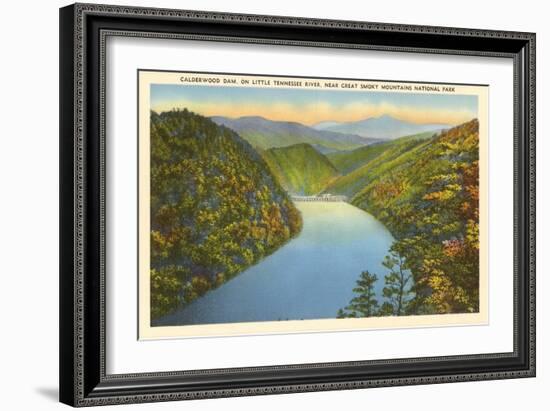 Calderwood Dam, Great Smoky Mountains-null-Framed Art Print