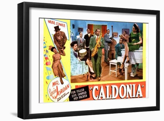 Caldonia, Louis Jordan, Nicky O'Daniel, the Tympany Five, 1945-null-Framed Art Print