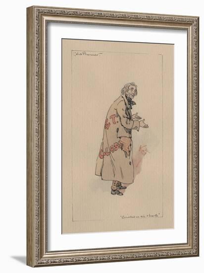 Caleb Plummer - the Cricket on the Hearth, C.1920s-Joseph Clayton Clarke-Framed Giclee Print