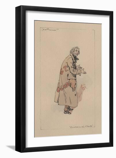 Caleb Plummer - the Cricket on the Hearth, C.1920s-Joseph Clayton Clarke-Framed Giclee Print