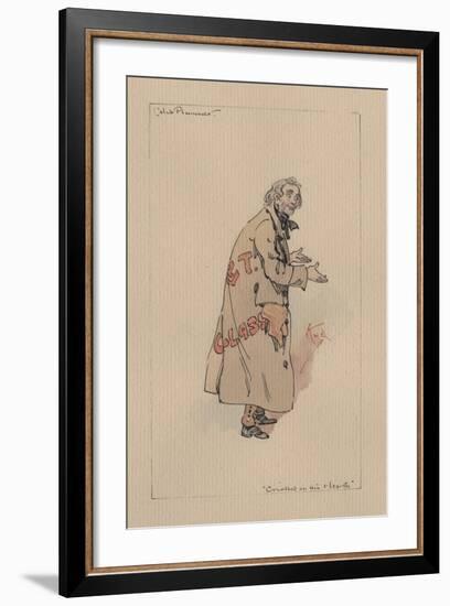 Caleb Plummer - the Cricket on the Hearth, C.1920s-Joseph Clayton Clarke-Framed Giclee Print