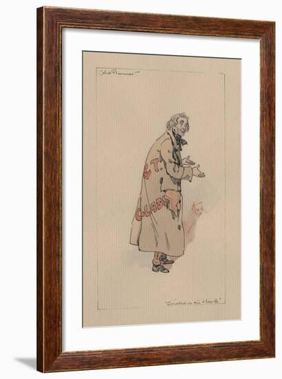 Caleb Plummer - the Cricket on the Hearth, C.1920s-Joseph Clayton Clarke-Framed Giclee Print