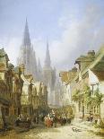 Street Market, Rouen-Caleb Robert Stanley-Framed Giclee Print