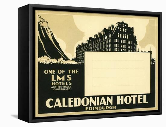 Caledonian Hotel, Edinburg-null-Framed Premier Image Canvas