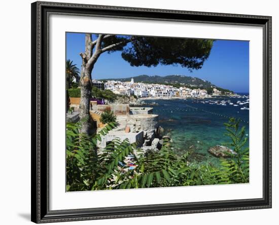 Calella De Palafrugell and Cap De St. Sebastia, Costa Brava, Catalonia, Spain, Mediterranean, Europ-Stuart Black-Framed Photographic Print