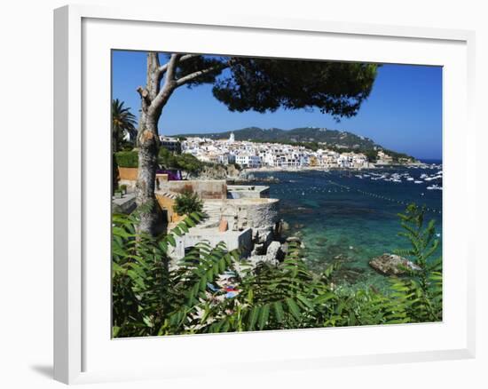 Calella De Palafrugell and Cap De St. Sebastia, Costa Brava, Catalonia, Spain, Mediterranean, Europ-Stuart Black-Framed Photographic Print