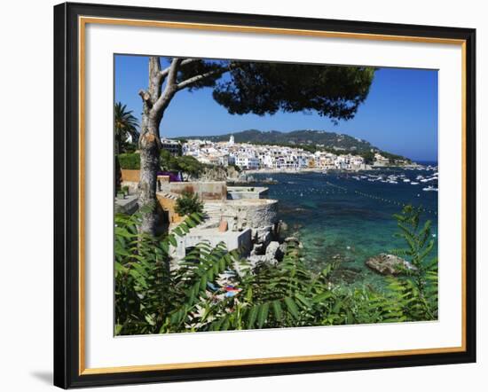 Calella De Palafrugell and Cap De St. Sebastia, Costa Brava, Catalonia, Spain, Mediterranean, Europ-Stuart Black-Framed Photographic Print