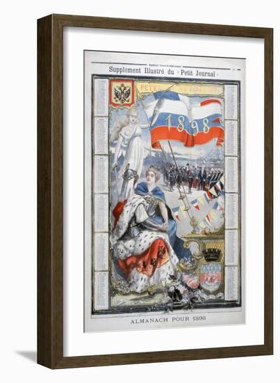 Calendar for 1898-F Meaulle-Framed Giclee Print