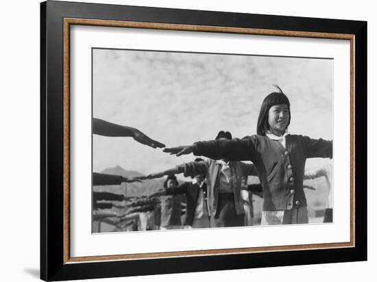 Calesthenics-Ansel Adams-Framed Art Print