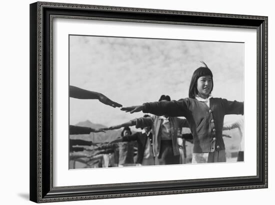 Calesthenics-Ansel Adams-Framed Art Print