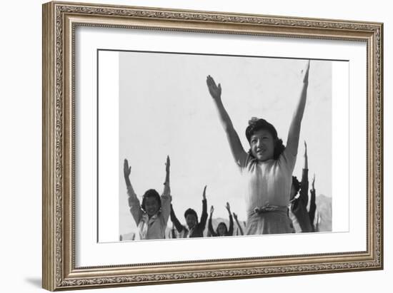 Calesthenics-Ansel Adams-Framed Art Print