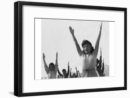 Calesthenics-Ansel Adams-Framed Art Print