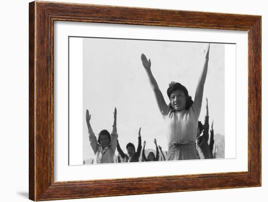 Calesthenics-Ansel Adams-Framed Art Print