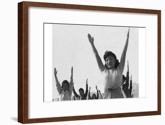 Calesthenics-Ansel Adams-Framed Art Print