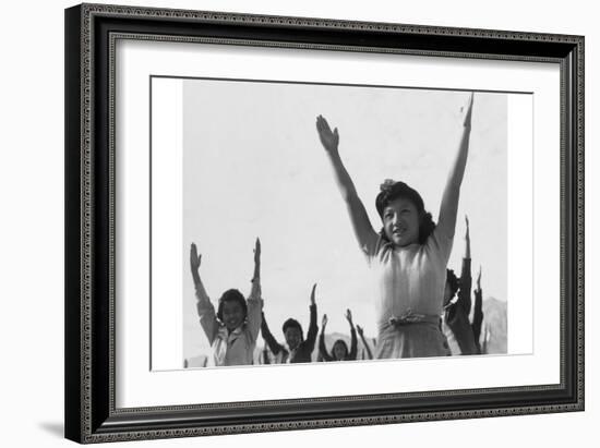 Calesthenics-Ansel Adams-Framed Art Print