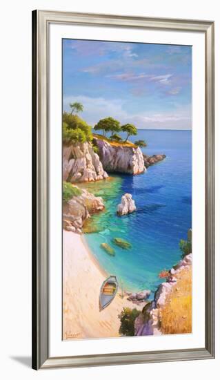 Caletta nel sole-Adriano Galasso-Framed Art Print