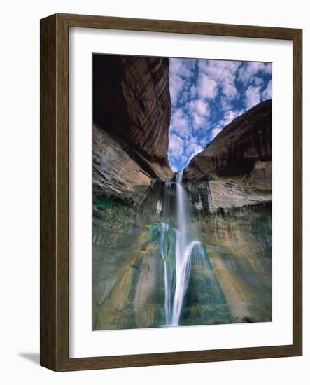 Calf Creek Falls, Utah, USA-Roland Gerth-Framed Photographic Print
