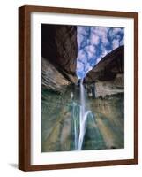 Calf Creek Falls, Utah, USA-Roland Gerth-Framed Photographic Print