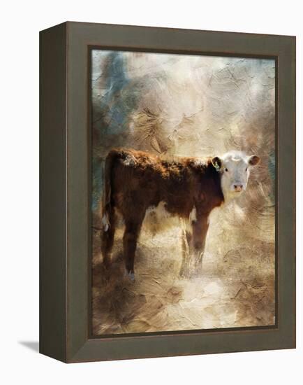 Calf in the Sunday Sun-Jai Johnson-Framed Premier Image Canvas