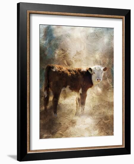 Calf in the Sunday Sun-Jai Johnson-Framed Giclee Print