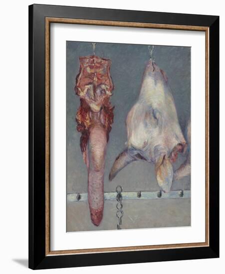 Calf's Head and Ox Tongue, C.1882-Gustave Caillebotte-Framed Giclee Print