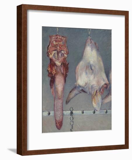 Calf's Head and Ox Tongue, C.1882-Gustave Caillebotte-Framed Giclee Print