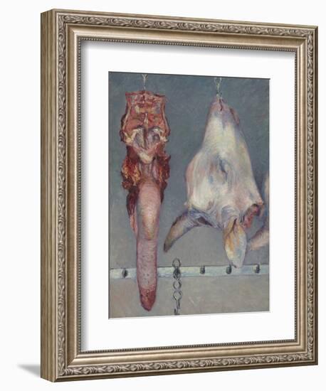 Calf's Head and Ox Tongue, C.1882-Gustave Caillebotte-Framed Giclee Print